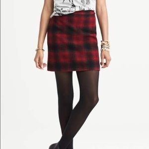 Banana Republic Buffalo Plaid Mini Skirt